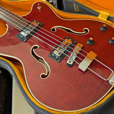 Ovation 1223-2 Typhoon III 1968/69 - Wine Red Fretless image 4