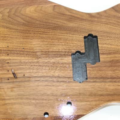 Finished Walnut Iceman P bass guitar body - fits fender necks J1511 image 2