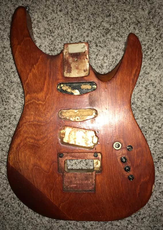 Kramer American pacer custom guitar Body made in japan 1980's Stripped and stained image 1