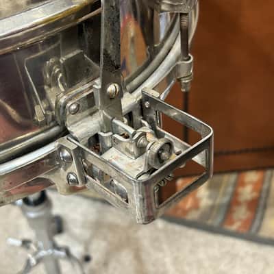 Ludwig&Ludwig Silver Anniversary 6 1/2 X 14" Snare Drum (TL-416) 1936 - Nickle Over Brass (NOB) image 8