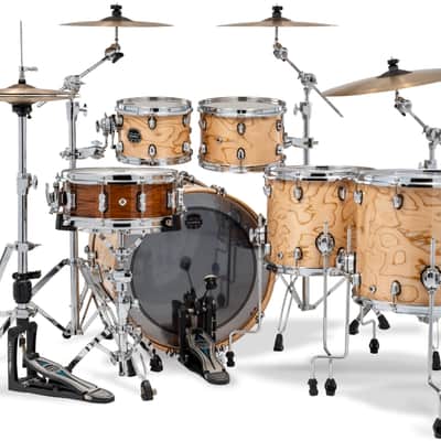 MAPEX IT SR628XUZXN DRUM SET SATURN VI NATURAL MAPLE BURL image 3