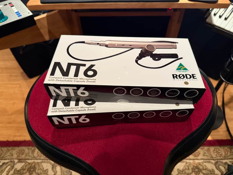 Pair RODE NT6 Compact Cardioid Condenser Microphones 2006 - Present - Nickel image 1