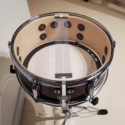 BURGUNDY Snare Drum 14"x5" - Motown 6 Lug - Gorgeous Ultra Clean image 5