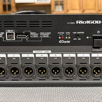 Yamaha Rio1608-D 16 Channel I/O Rack 2012 - Present - Black image 3