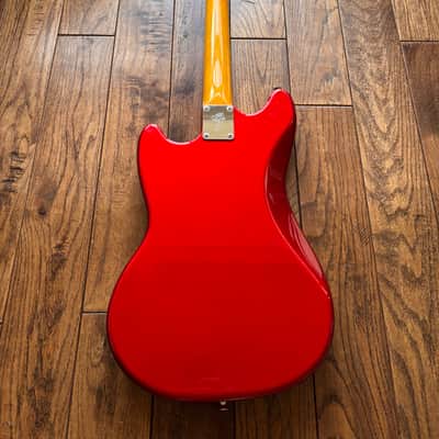 2010 Fender MG-69 Mustang Reissue Electric Guitar Candy Apple Red MIJ Japan image 3