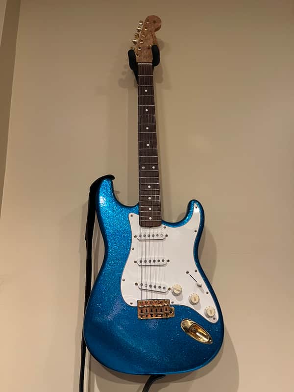 Fender Custom Shop Stratocaster Lenny Kravitz owned and played Late 90’s  - Blue sparkle image 1