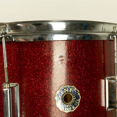 Vintage Kent Red Sparkle 14x22 9x13 and 13x14 Drum Set image 15