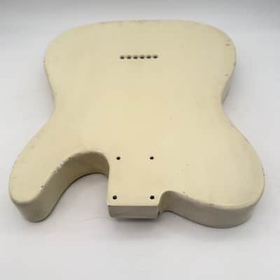 MJT Telecaster Body Lefty Relic Alder Nitro Vintage White Light mjt6672 image 6