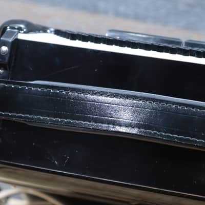 Guerrini Model 624 Black Piano Accordion 120-Bass 41-Key 5-Treble Switch w/Case image 11