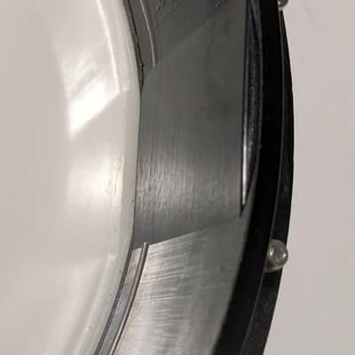Vintage USA Banjo Rim w/ Head 16 Lug Remo USA 11" Phenolic Resin Hoop 5 String image 4