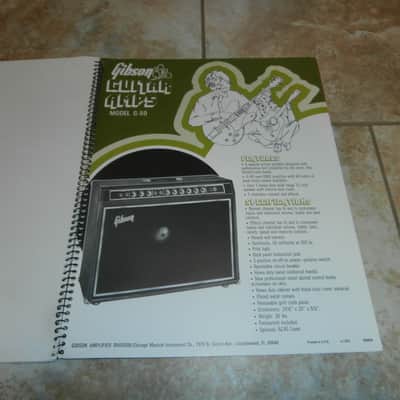 Vintage 1972 Gibson G Series Amplifier Catalog! Original Case Candy, Paperwork! image 7