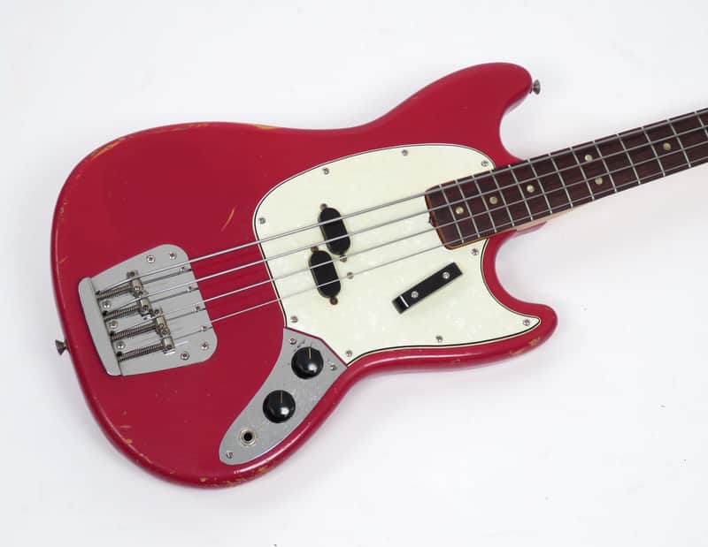 1966 Fender Mustang Bass - Dakota Red - Early First Run First Year Example! image 1
