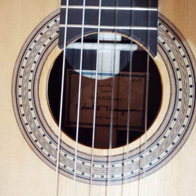 2021 Robert E Thompson Arm bevel Classical guitar - for more details go to www.ThompsonClassicalGuitars.com - French polish image 4