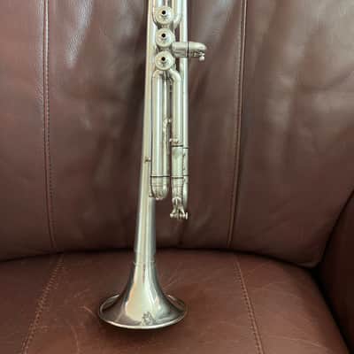 Buescher Model 9 Bb Trumpet (1921) (rare mute) (silver plated) (gold wash bell) (LP) SN 81491 image 7