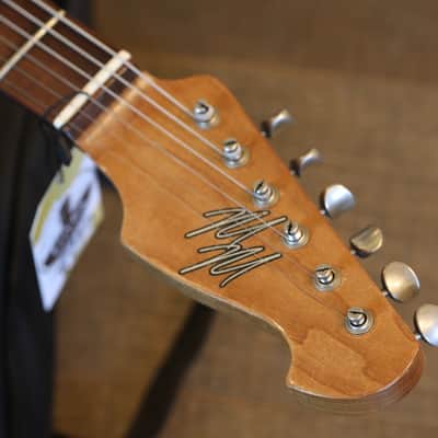 2020 Mario Martin S-Type Madagascar Roasted Neck Electric Guitar Deep Lake Placid Blue Factory Relic + COA OGB image 11