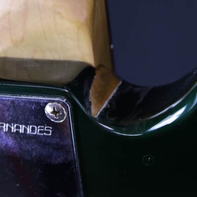 Fernandes S-Type Electric Guitar 1980s - Green image 7