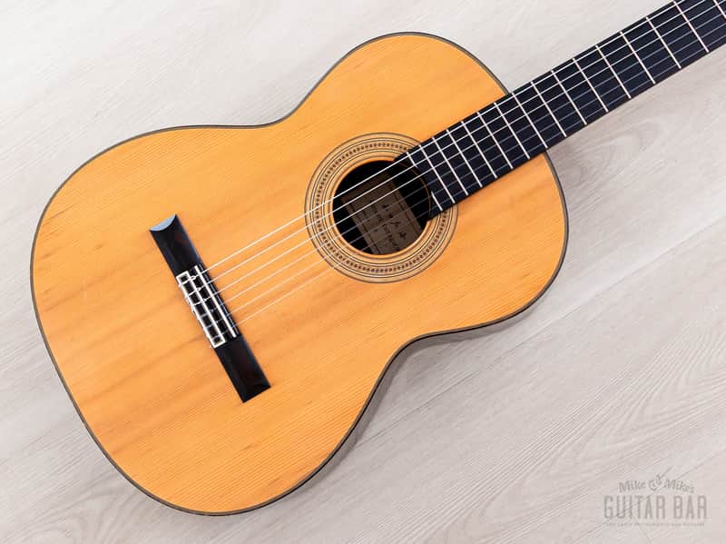 1987 Hiroumi Yamaguchi Model A Vintage Classical Guitar, Cedar + Rosewood, 1A-Style w/ Case image 1