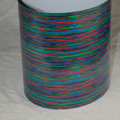 Delmar Ludwig Psychedelic Red Drum Wrap  10-5/8" x  49" image 1