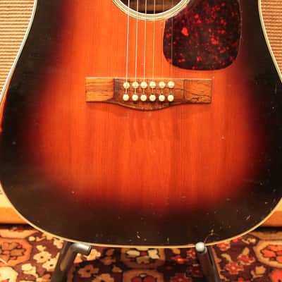 Vintage 1967 Levin (Martin) LN26 Goliath Made in Sweden Sunburst Acoustic Guitar image 5