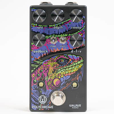 Walrus Audio Polychrome Flanger Analog Flanger / Vibrato Effects Pedal image 2