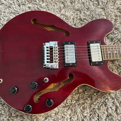Hondo Deluxe 945 ES335 style - Vintage Gibson P/U - OHSC image 3