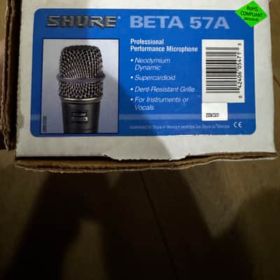 Shure BETA 57A Supercardioid Dynamic Instrument Microphone | Reverb