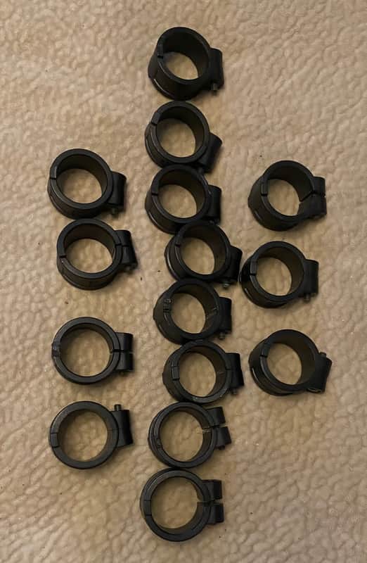 Lot of 15 Plastic Drum Rack Memory Locks, 1.5" Diameter image 1