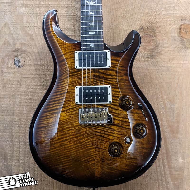 Paul Reed Smith PRS Core Custom 24 Piezo 10 Top Electric Guitar Black Gold Burst w/HSC image 1
