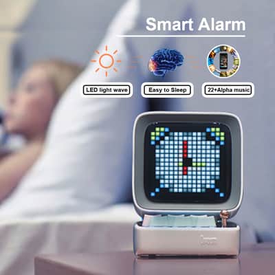 Smart Retro Portable Speaker Pixel-Art / Alarm Clock + Apps image 6