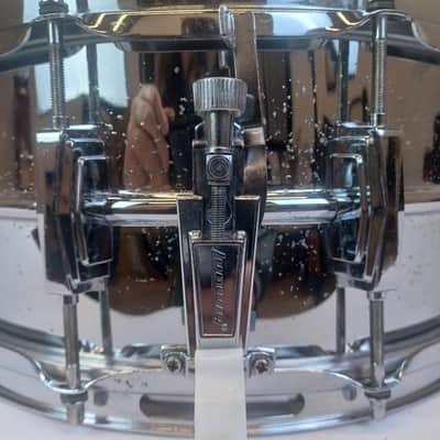 Ludwig 402 Supraphonic 6.5x14" #3004064 Snare Drum Blue/Olive Badge Vintage 1983 image 6