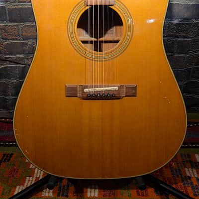 Vintage Japan 1980s Alvarez 5071 Acoustic Guitar Natural w/ OHSC image 6