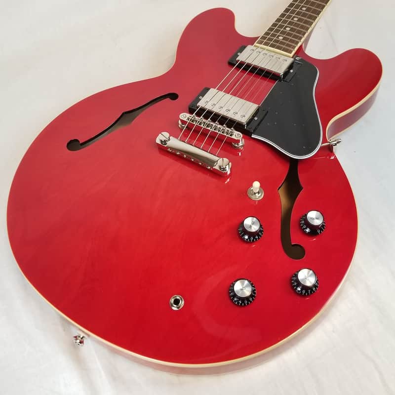 Epiphone ES-335 Semi Hollowbody Electric Guitar, Cherry image 1