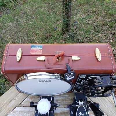 OneManBandDrumCo.  The Jody 12inch OMBDrumCo. Vintage Suitcase Drum Kick Drum Bass Drum Ludwig Accent Drum image 9