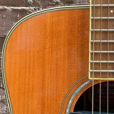 Yamaha FG730S Solid-Top Acoustic Guitar w/ Installed DiMarzio Soundhole Pickup image 6
