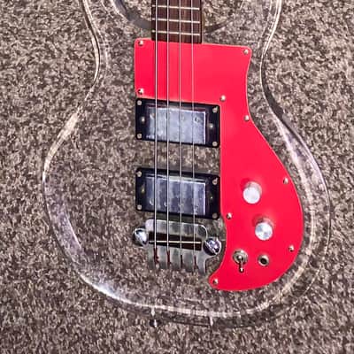 Vintage 1960’s Conrad acrylic electric Bass Guitar made in japan image 1