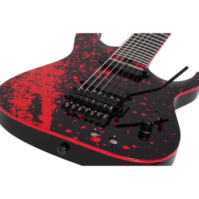 Schecter Sullivan King Banshee 7FRS - Obsidian Blood image 5