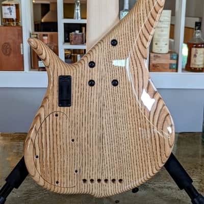 F Bass BN6 Deluxe: Walnut Top, Birdseye Maple fingerboard, 16mm spacing, Matching Ramp image 7