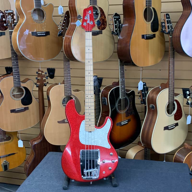 Ibanez ATK 300 Bass Guitar- Red Sparkle | Reverb