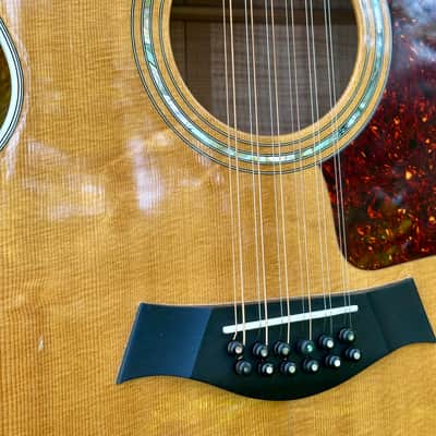 1996 Taylor 655, Blonde Jumbo 12 String, OHSC image 4