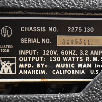 1977 Music Man HD-130 Reverb Hybrid Amp Head w/FSW image 12