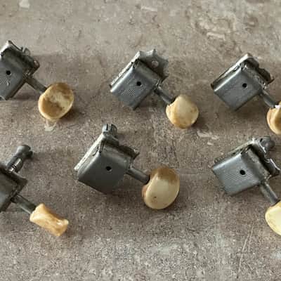 1964 1965 1966 set Fender Musicmaster Duo Sonic Mustang guitar tuners tuning pegs image 1
