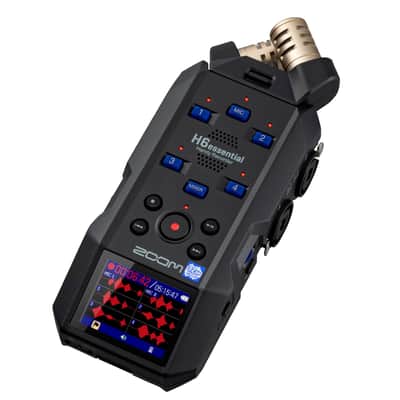 Zoom H6essential 6-Track 32-Bit Float Portable Audio Recorder + 2x Vidpro Professional Wired XLR Lavalier Microphone XM-L2 for Pro Audio Equipment with XLR Input image 3