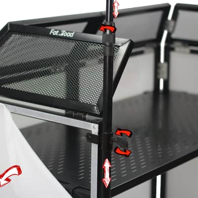 DJ Booth Table Lighting Truss Stand System - Foldable Panel Stage Platform Scrim image 5