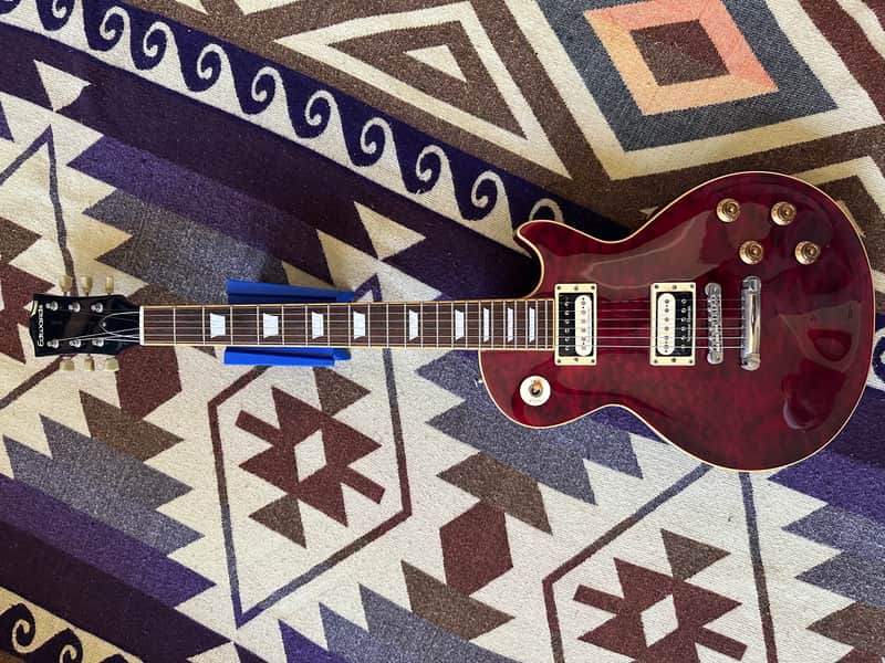 2012 Edwards by ESP E-LP-125SD/QM Les Paul - Black Cherry image 1
