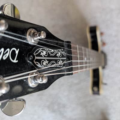 Oscar Schmidt OE30-BK Delta King Semi-Hollow 2010s - Black image 4