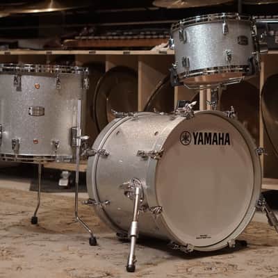 Yamaha 12/14/18" Absolute Hybrid Maple Bop Kit - Silver Sparkle image 2