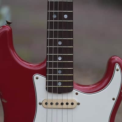 Fender Custom Shop '69 Stratocaster, Relic - Dakota Red over Olympic White image 5
