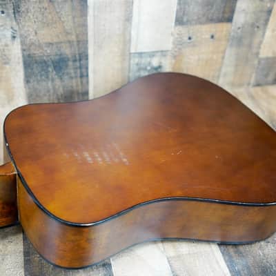 Kay Model 440 Acoustic Guitar 1970s Natural Floral Pickguard Vintage w/ Bag image 11