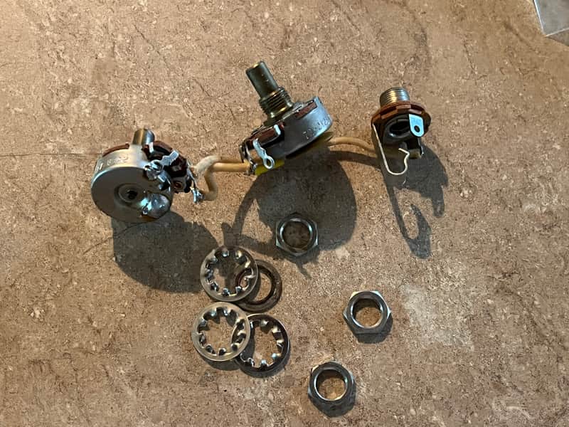 1965 Fender Jazz Precision Mustang guitar bass pots harness jack image 1