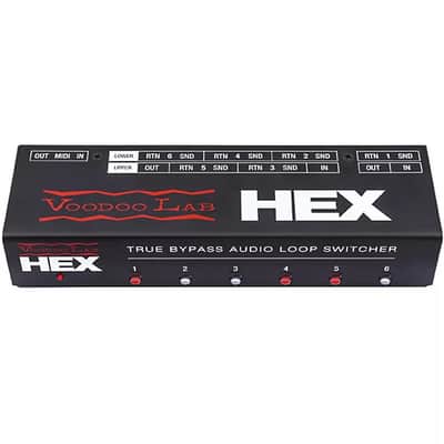 Voodoo Lab HEX MIDI Controlled Audio Loop Switcher | Reverb